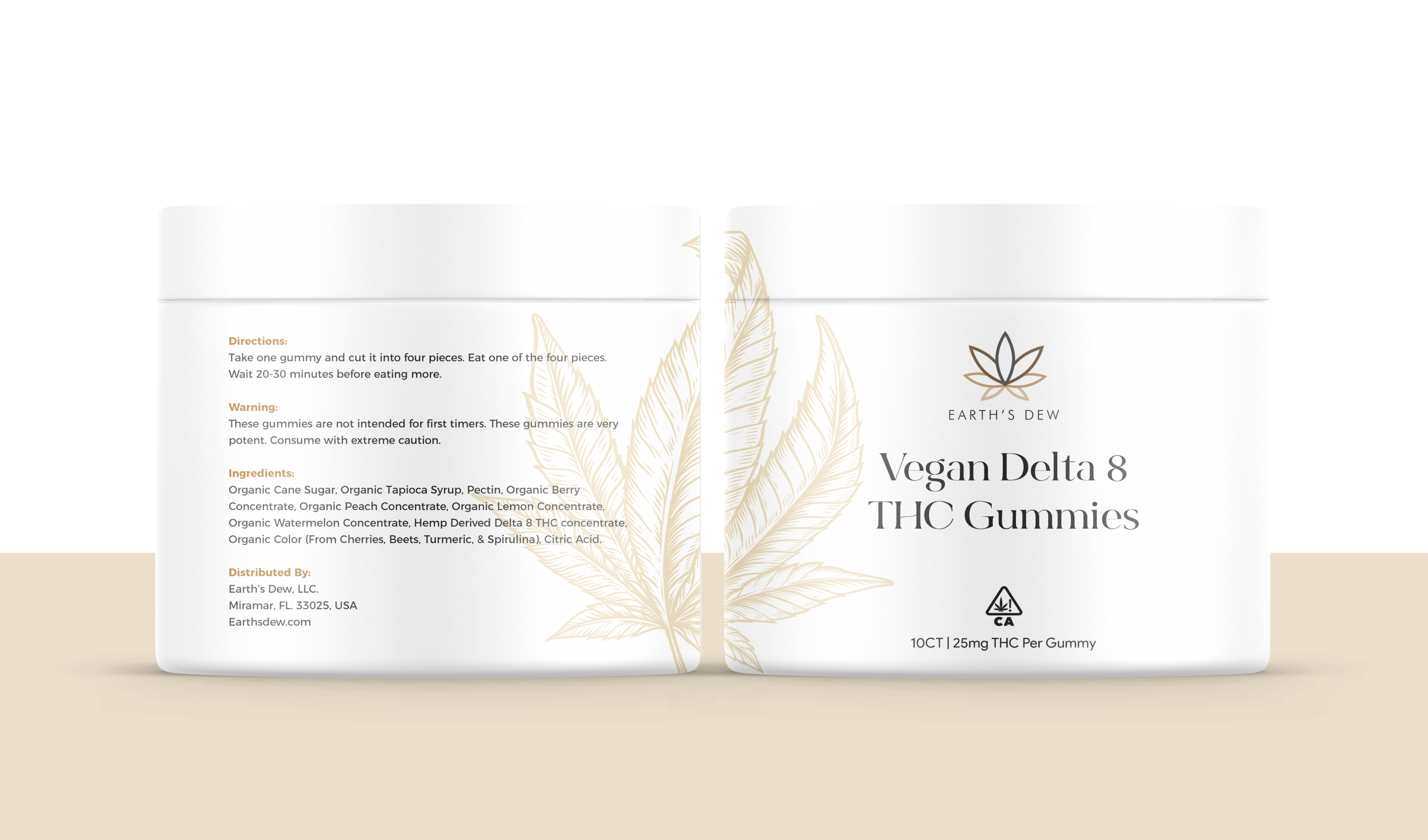 Premium Delta-8 THC Organic Vegan Gummies